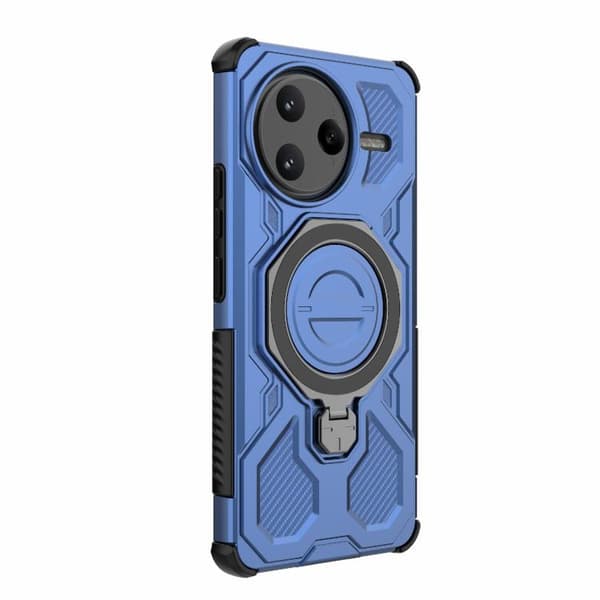 Redmi K80 Pro 5G J-20 Solid Färg MagSafe Magnetisk TPU+PC Mobilskal Blå