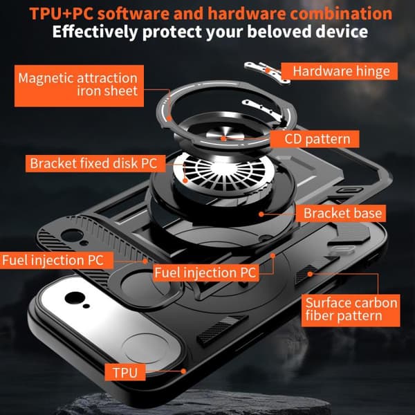 iPhone 17 Air - Armor Rotating Skal med MagSafe Blå