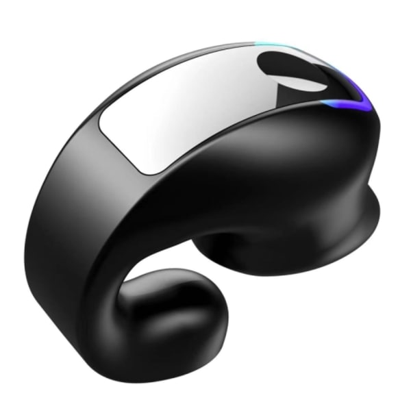 GD28 IPX4 Vattentät Enkelsidig Lätt Klämma Öra Bluetooth Hörlurar Svart