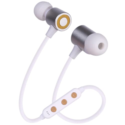 MG-G22 Bärbara sportmagnetiska absorptions-Bluetooth V5.0 Bluetooth-hörlurar, TF-kort Vit