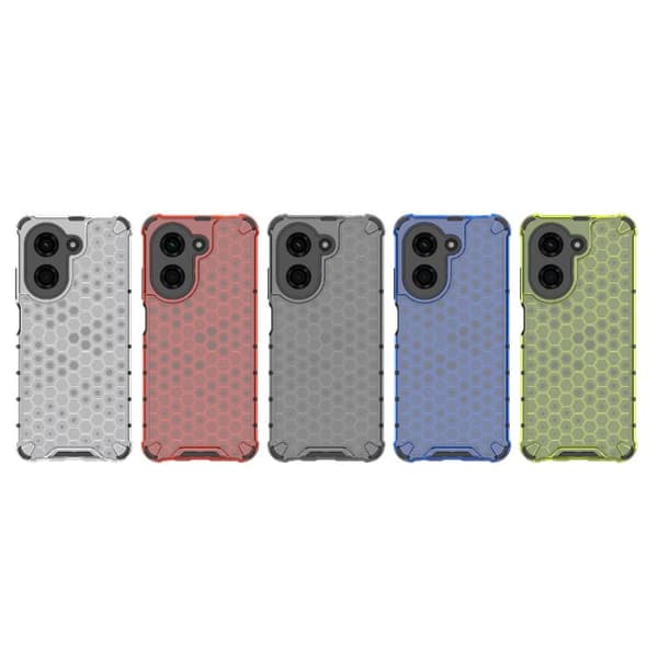 Redmi A5 4G / Poco C71 - Honeycomb Stöttålig Mobilskal Vit