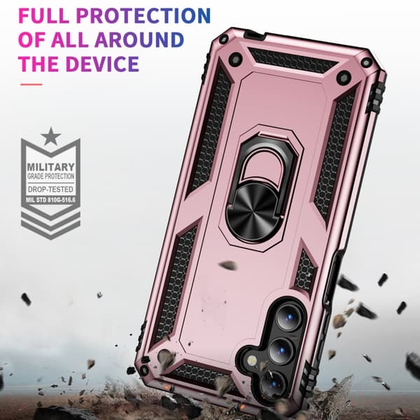 Samsung Galaxy A15 Skal, Stöttålig TPU + PC Roséguld