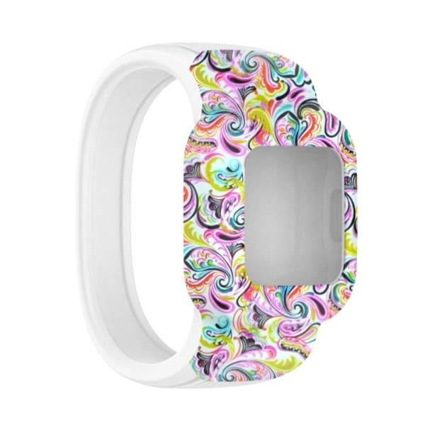För Garmin Vivofit JR3 No Spänne Silikontryck watch Facial Makeup L