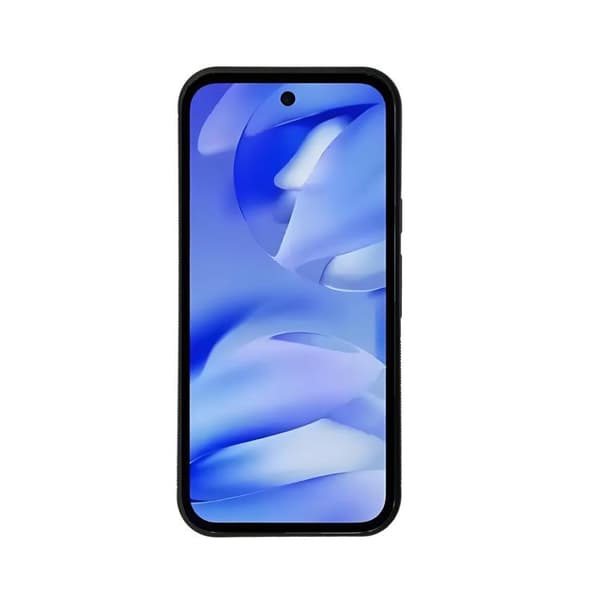 för Pixel 9a Skal med Lädertextur – Elegant och Slitstark Bakskydd Svart