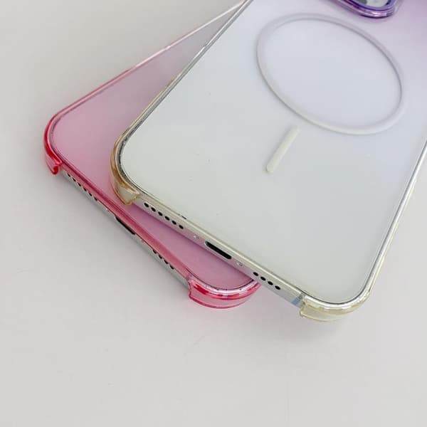 iPhone 16 Pro Max Metall Linsskydd Gradient PC MagSafe Skal Guld