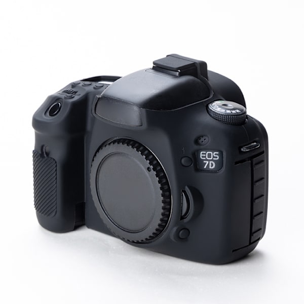 Mjukt silikonfodral för Canon EOS 7D Svart