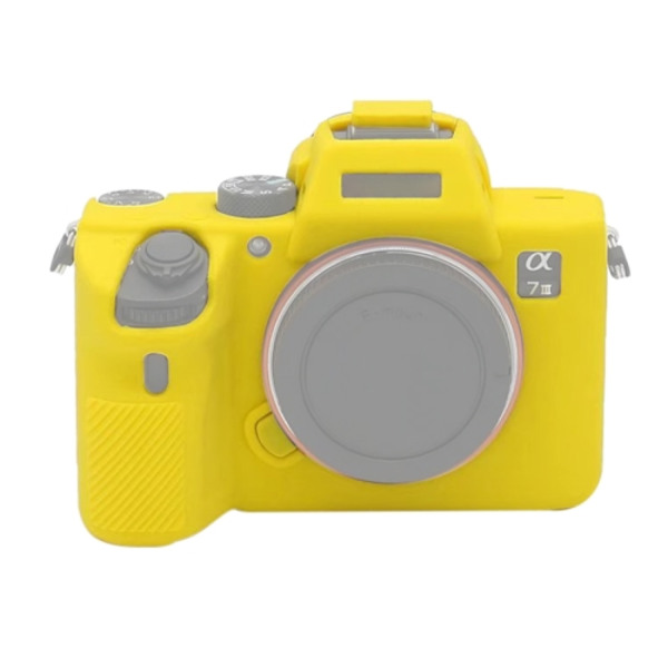Mjukt silikonfodral för Sony A7III / A7S3 / A7RIII / A7SIII Gul