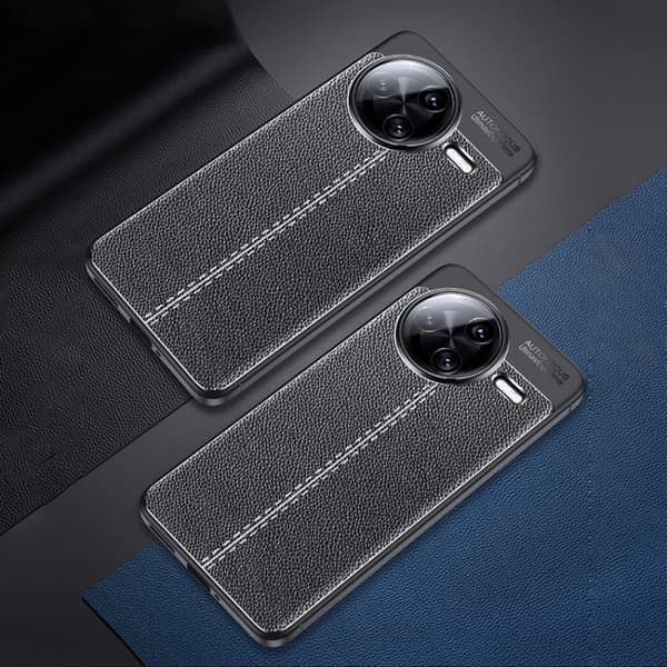 Redmi K80 Pro - Litchi Textur, Stötsäker TPU Mobilskal
