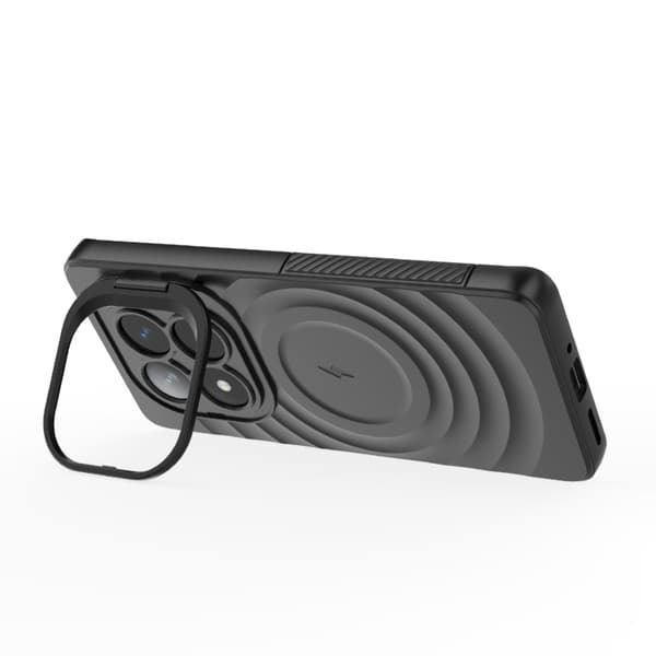 Redmi Note 14 Pro+ 5G - Linssramme med korrugerad MagSafe fodral Mörkblå
