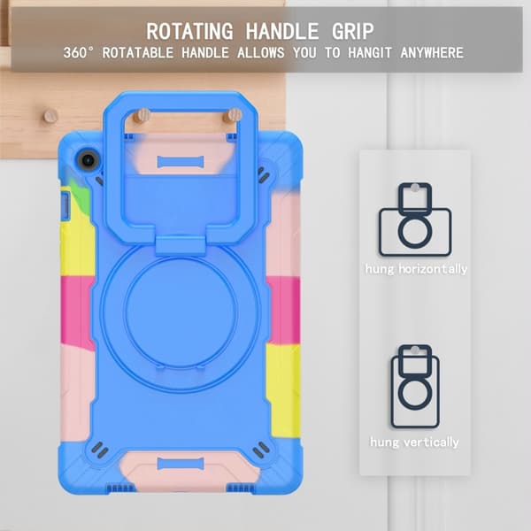 Samsung Galaxy Tab A9+ / A11+ Robot Silikon Hybrid PC Fodral Kamouflageblå