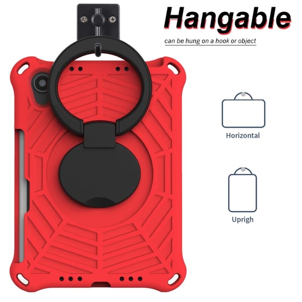 iPad mini 2024 / mini 6 Spider King Silikon Skal - Skyddande Tablet Case Röd