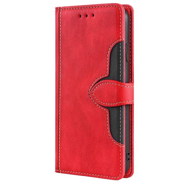 Redmi Note 14 4G - Skinnkänsla Magnetisk Spänne Läder fodral Röd