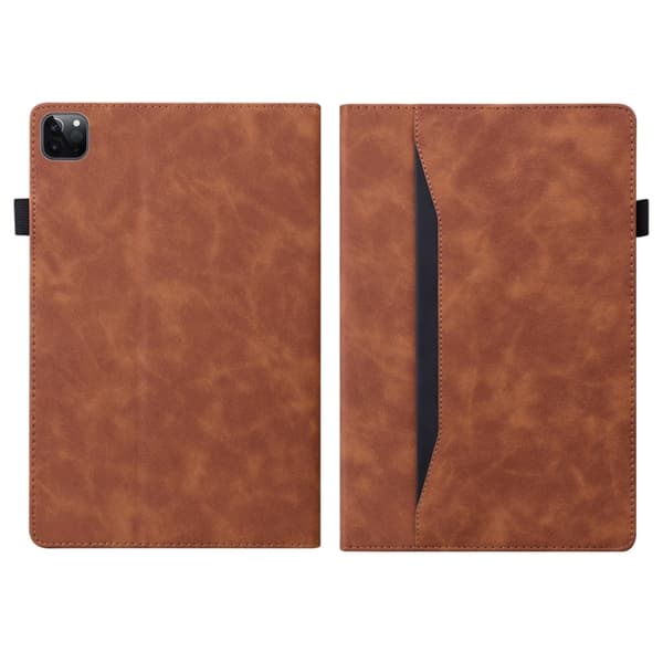 iPad Pro 11 2024 Skal i Splicing Stötsäker Läderfodral Brun