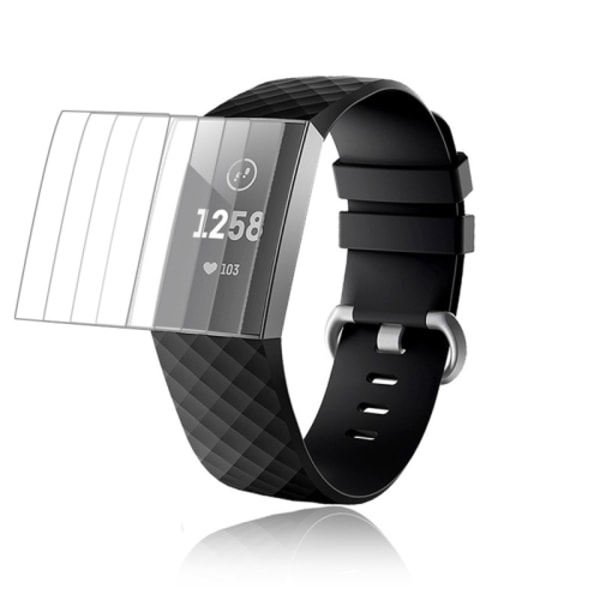 5 st för Fitbit Charge 3 / 4 TPU mjuk explosionssäker skärmfilm