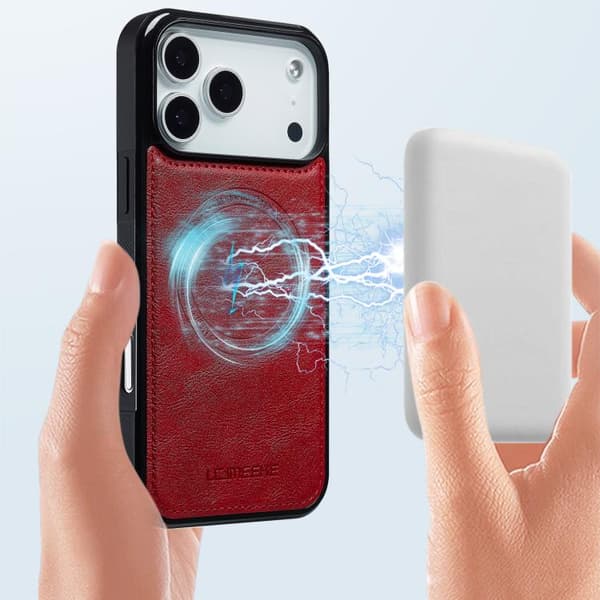 iPhone 18 Pro / iPhone 17 Pro Skal med MagSafe från LC.IMEEKE Röd