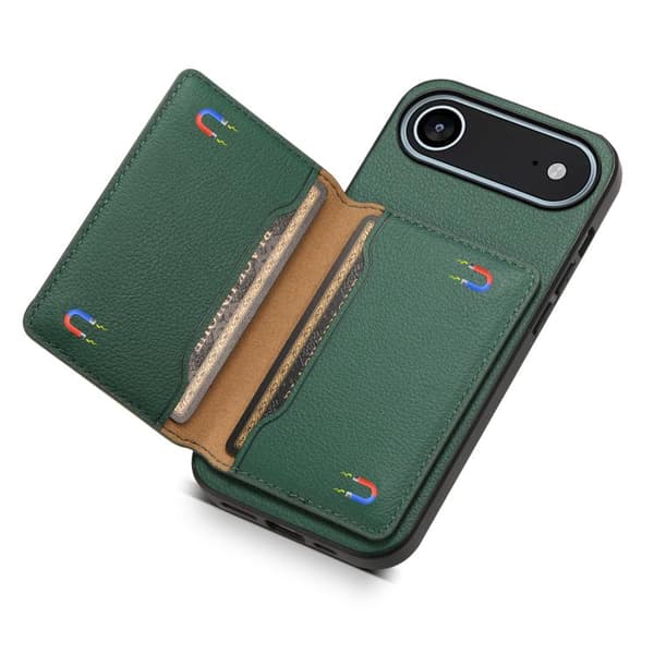 iPhone 17 Air Skal - kalvtexturdesign med full täckning Grön