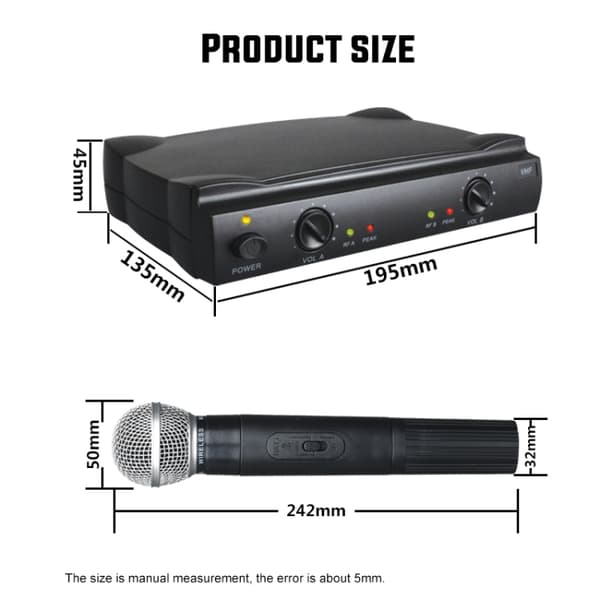 MV-58 K Song Handheld Trådlös Mikrofon 1 I 2