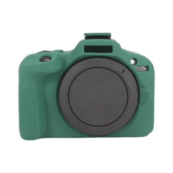 För Canon EOS R100 Glansigt Mjukt Silikon Skyddande Fodral Grön