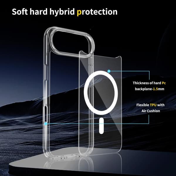 iPhone 17 Air Skal - Scratchproof PC Hybrid TPU med MagSafe
