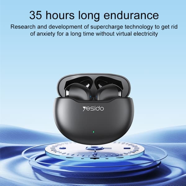 Yesido TWS21 Bluetooth 5.3 TWS Trådlösa Bluetooth-hörlurar Vit