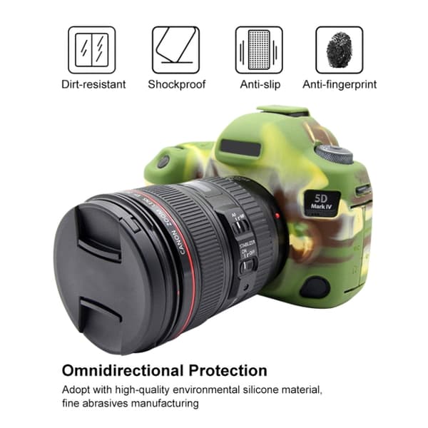 Mjukt silikonfodral för Canon EOS 5D Mark IV Grön