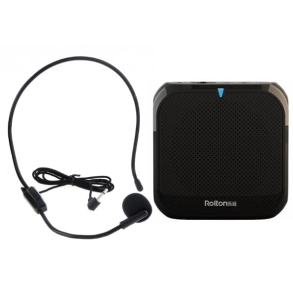 Rolton K400 Mini Audio Speaker Megaphone Röstförstärkare Stöd FM Radio TF MP3(Svart)