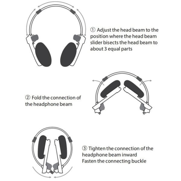 WhatPlus Retro Computer Gaming Trådlösa Bluetooth-headset Svamp Öronmuffar Silver