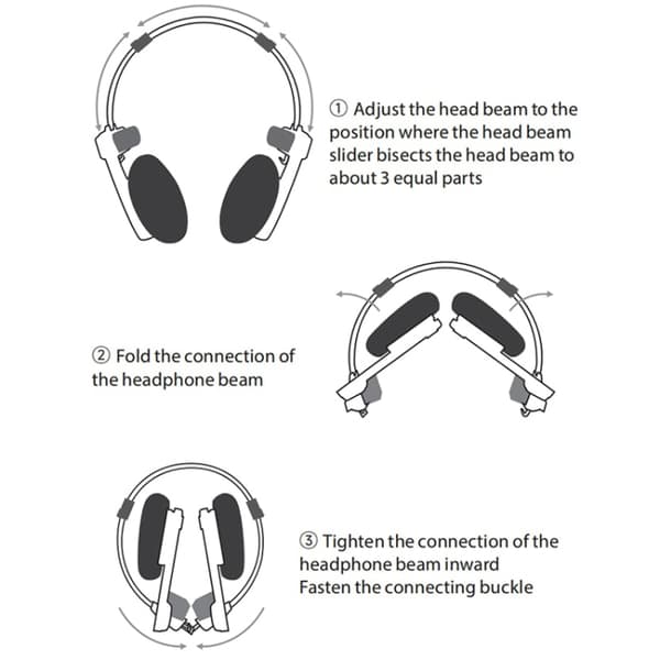 WhatPlus Retro Computer Gaming Trådlösa Bluetooth-headset Svamp Öronmuffar Svart