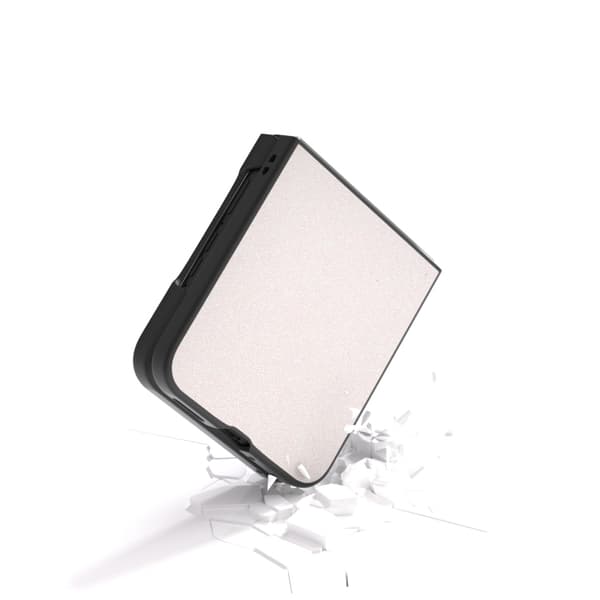 Motorola Razr 50 Ultra Glitter Skal - Full Coverage PU + PC Mobilskydd Vit
