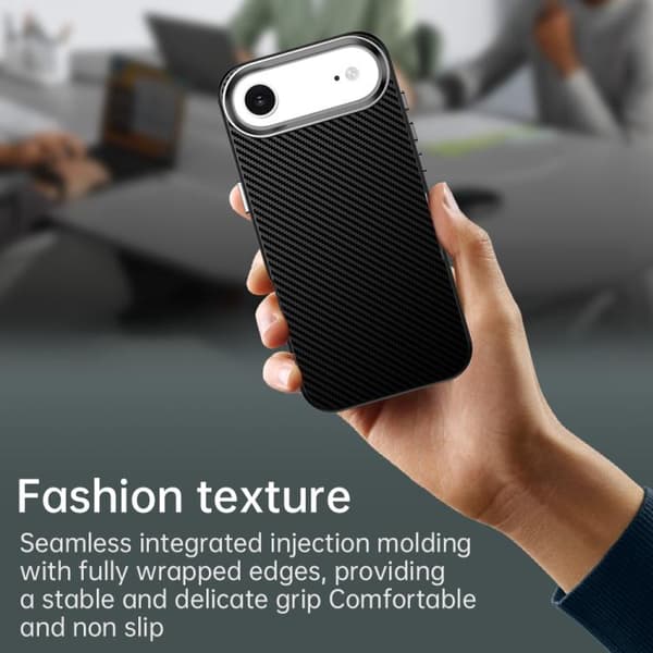 iPhone 17 Air Skal - Kolfiber Series IMD Svart
