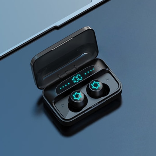Galante S15 Bluetooth 5.0 True Wireless Bluetooth-hörlurar med laddningsbox Svart