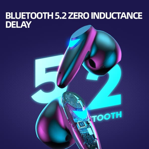 G10 TWS 5.2 Binaural True Stereo Touch Game Bluetooth-hörlurar Vit