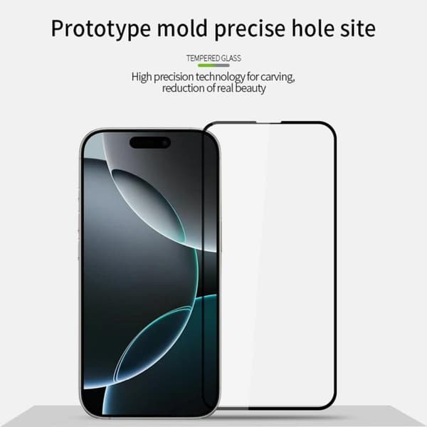 iPhone 18 Pro Max / iPhone 17 Pro Max - MOFI 9H 2.5D Fullskärms Härdat Glasfilm