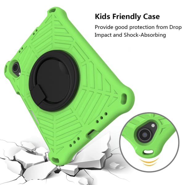 iPad mini 2024 / mini 6 Spider King Silikon Skal - Skyddande Tablet Case Grön