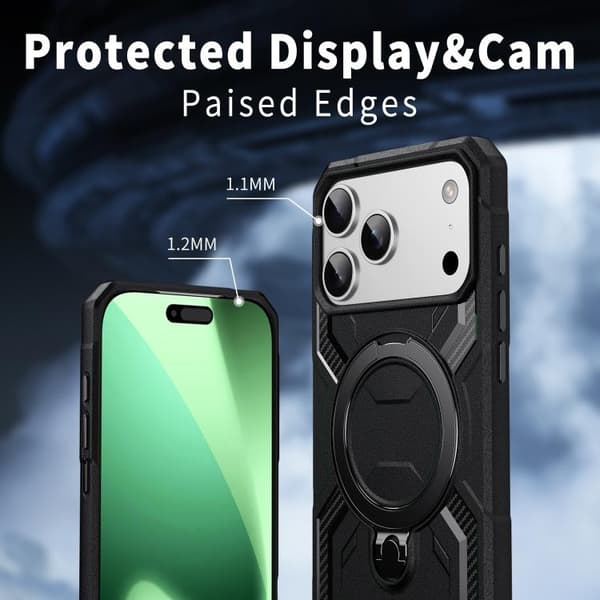 iPhone 18 Pro Max / iPhone 17 Pro Max Frostad MagSafe Skal Svart
