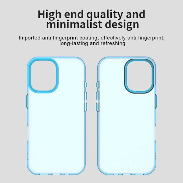 iPhone 17 Skal - Candy PC Hybrid TPU Stötsäker Blå