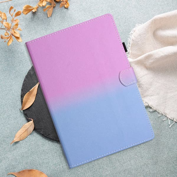 Samsung Galaxy Tab A9 / A11 Smart Läderfodral med Gradient Design Lila Blå