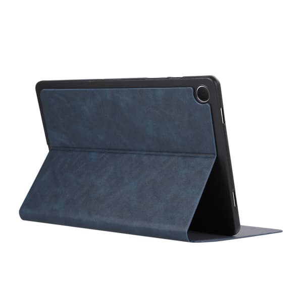 Samsung Galaxy Tab A9+ / A11+ skyddande läderfodral Mörkblå