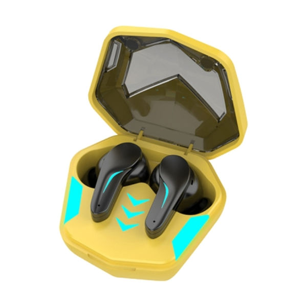MD188 TWS Gaming Sport Trådlösa Bluetooth-hörlurar Gul