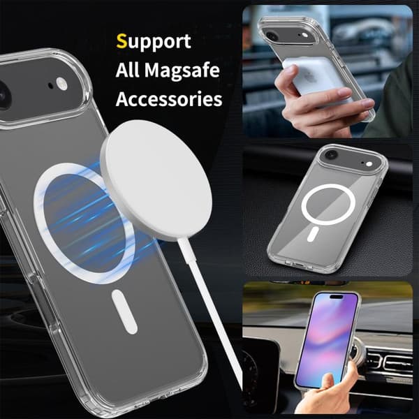 iPhone 17 Air Skal - Scratchproof PC Hybrid TPU med MagSafe