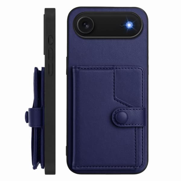 iPhone 17 Air Skal med RFID-skydd och kortfack Blå
