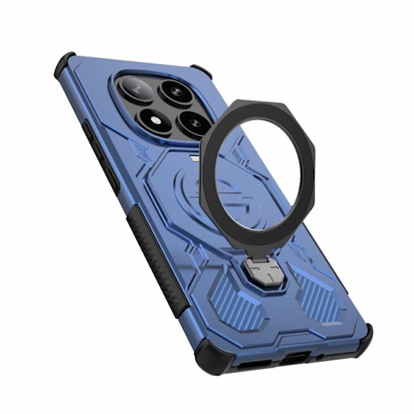 Redmi Note 14 Pro 5G J-20 - Solid Färg MagSafe Magnetisk TPU+PC Mobilskal Blå