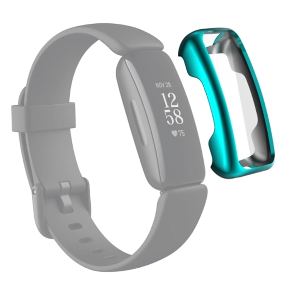 För Fitbit Inspire 2 TPU galvanisering Case Cyan