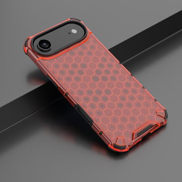 iPhone 17 Air Skal Honeycomb Stötsäker Röd