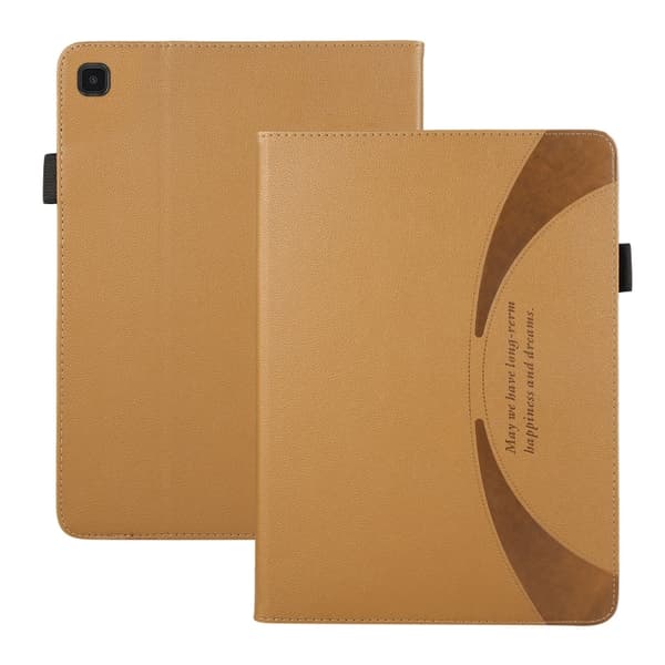 Samsung Galaxy Tab A7 Lite Litchi Textur Läderfodral Brun