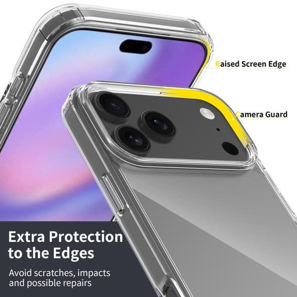 iPhone 17 Pro Scratchproof Acrylic TPU Skal Svart
