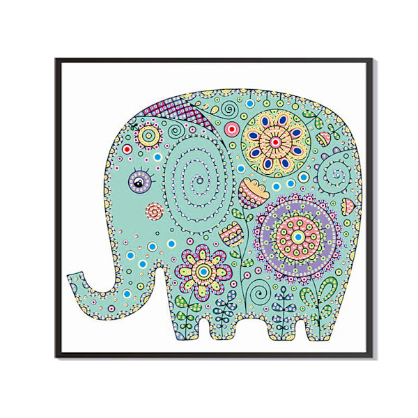 5D DIY Diamond painting - Elefant
