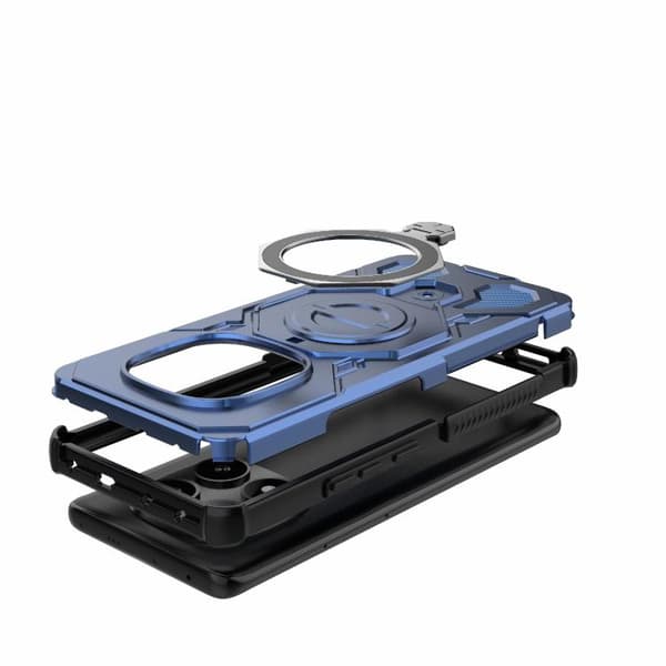 Redmi Note 14 Pro 5G J-20 - Solid Färg MagSafe Magnetisk TPU+PC Mobilskal Blå