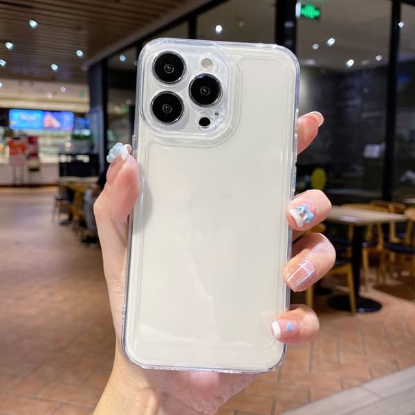 iPhone 18 Pro Max / iPhone 17 Pro Max Skal - TPU med Stötabsorberande Skydd Transparent