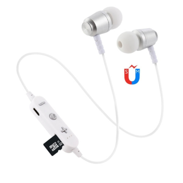 F15 Bluetooth 4.2 Hängande Nackdesign Bluetooth-headset, Musikuppspelning & Växling & Volymkontroll & Svara Silver